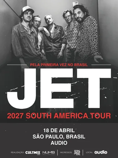 Jet marca primeiro show no Brasil em 25 anos para abril de 2027