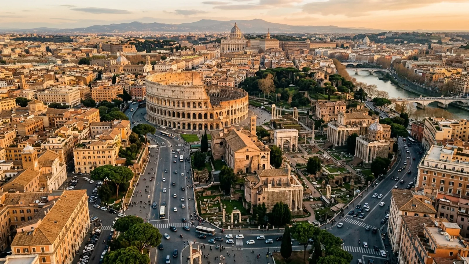 Roma preserva ruínas, igrejas e praças no cotidiano de uma capital moderna