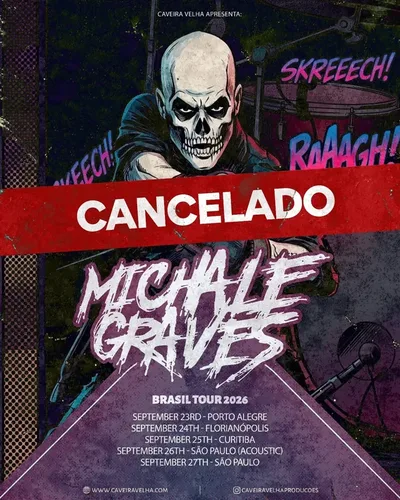 Michale Graves cancela apresentações no Brasil antes do início da turnê