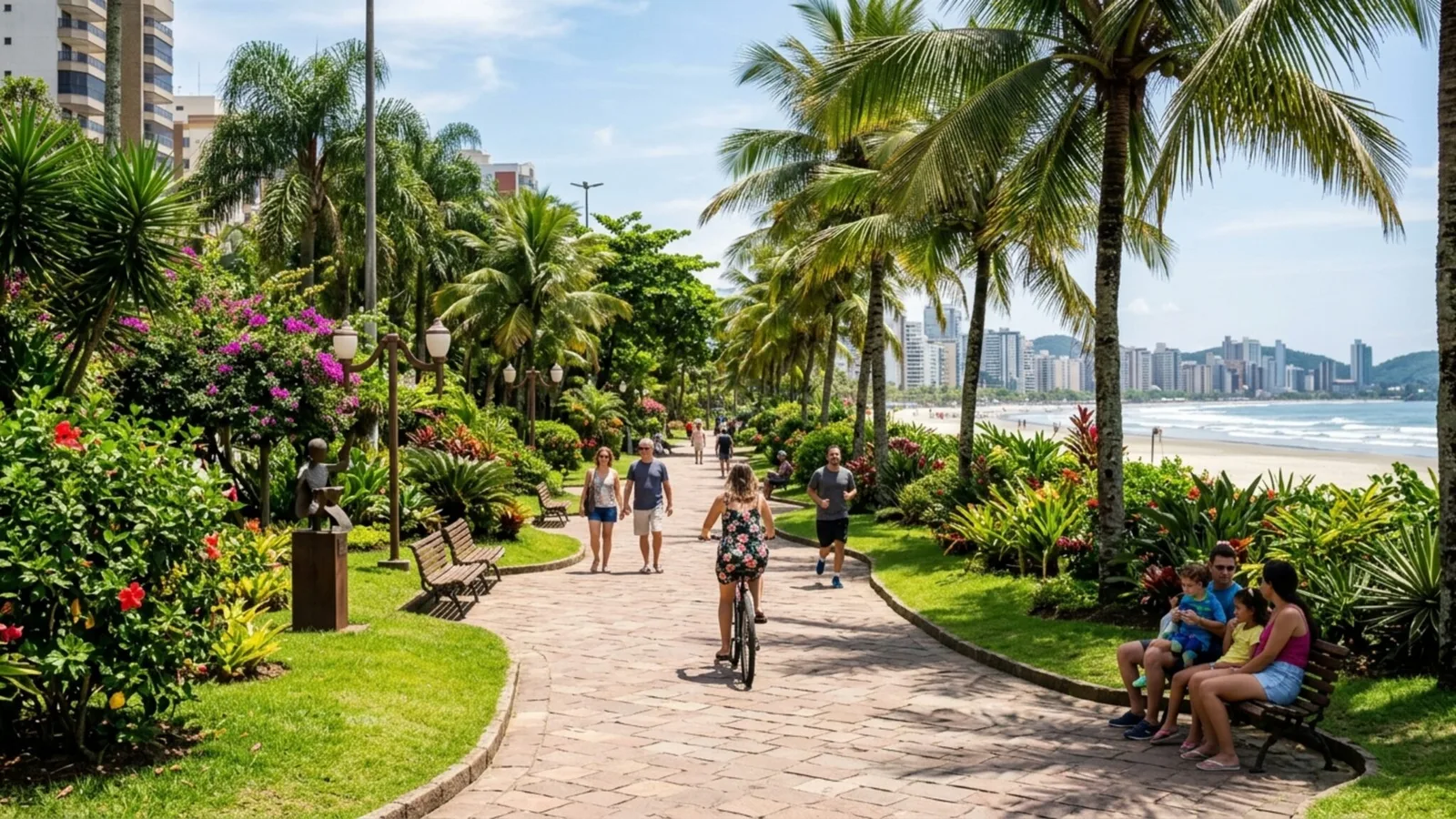 Em Santos, o porto e as universidades mantêm a cidade ativa além do verão