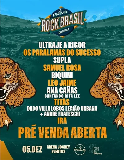 Prime Rock Brasil leva dez atrações a novo espaço em Curitiba