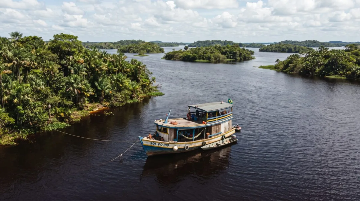 Novo Airão reúne roteiros de barco, trilhas e acesso às ilhas do Rio Negro