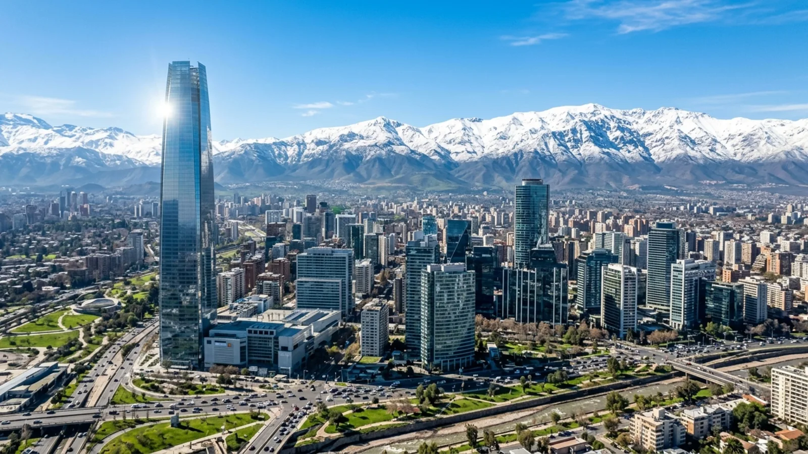 Santiago conecta metrô, mirantes e vinhedos sob a Cordilheira dos Andes