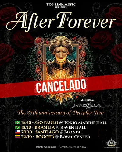 Fãs devem aguardar orientações sobre ingressos após cancelamento do After Forever