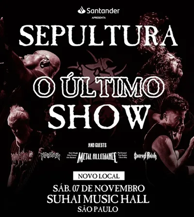 Ingressos seguem válidos após mudança no show final do Sepultura