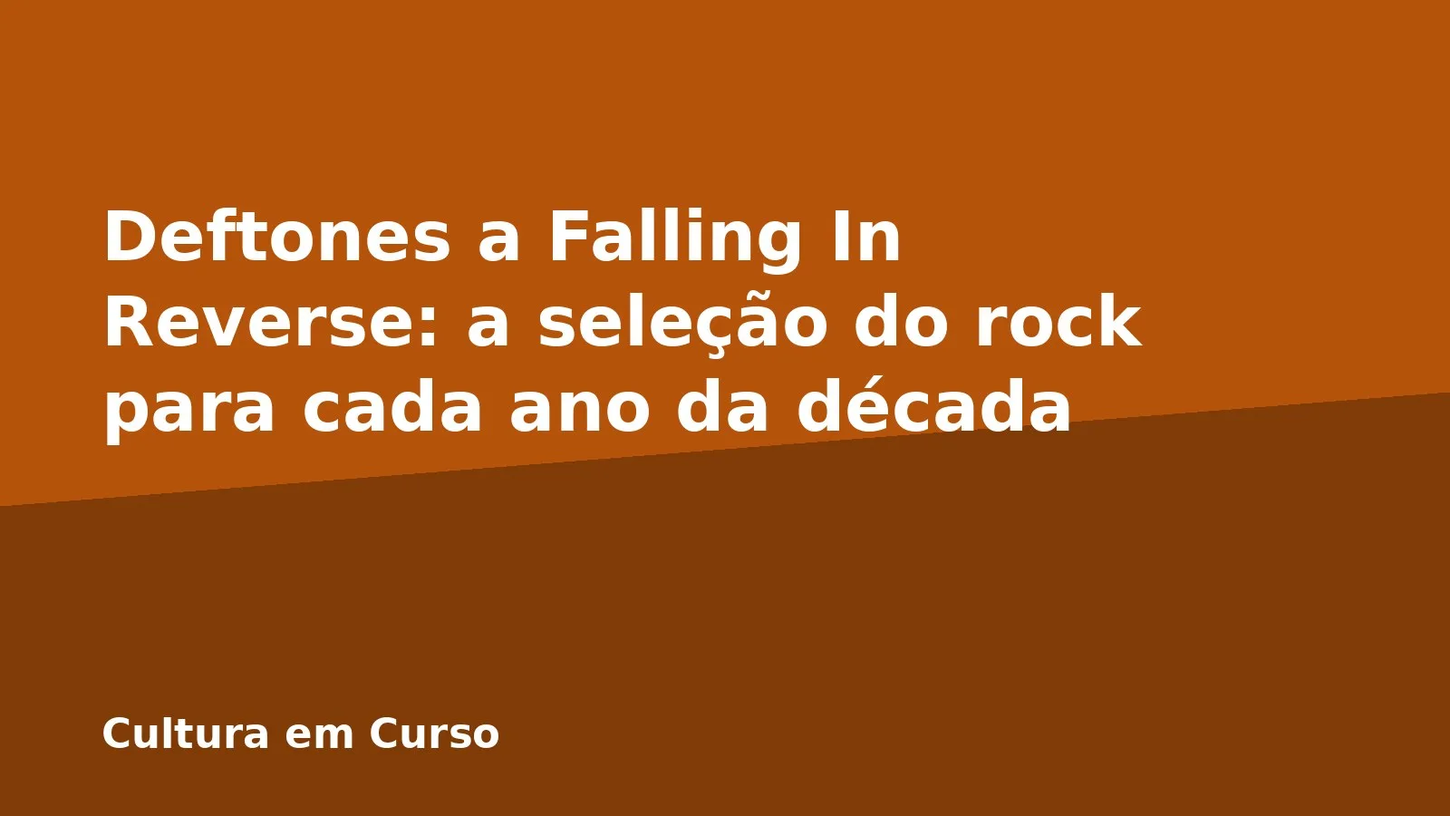 Deftones a Falling In Reverse: a seleção do rock para cada ano da década