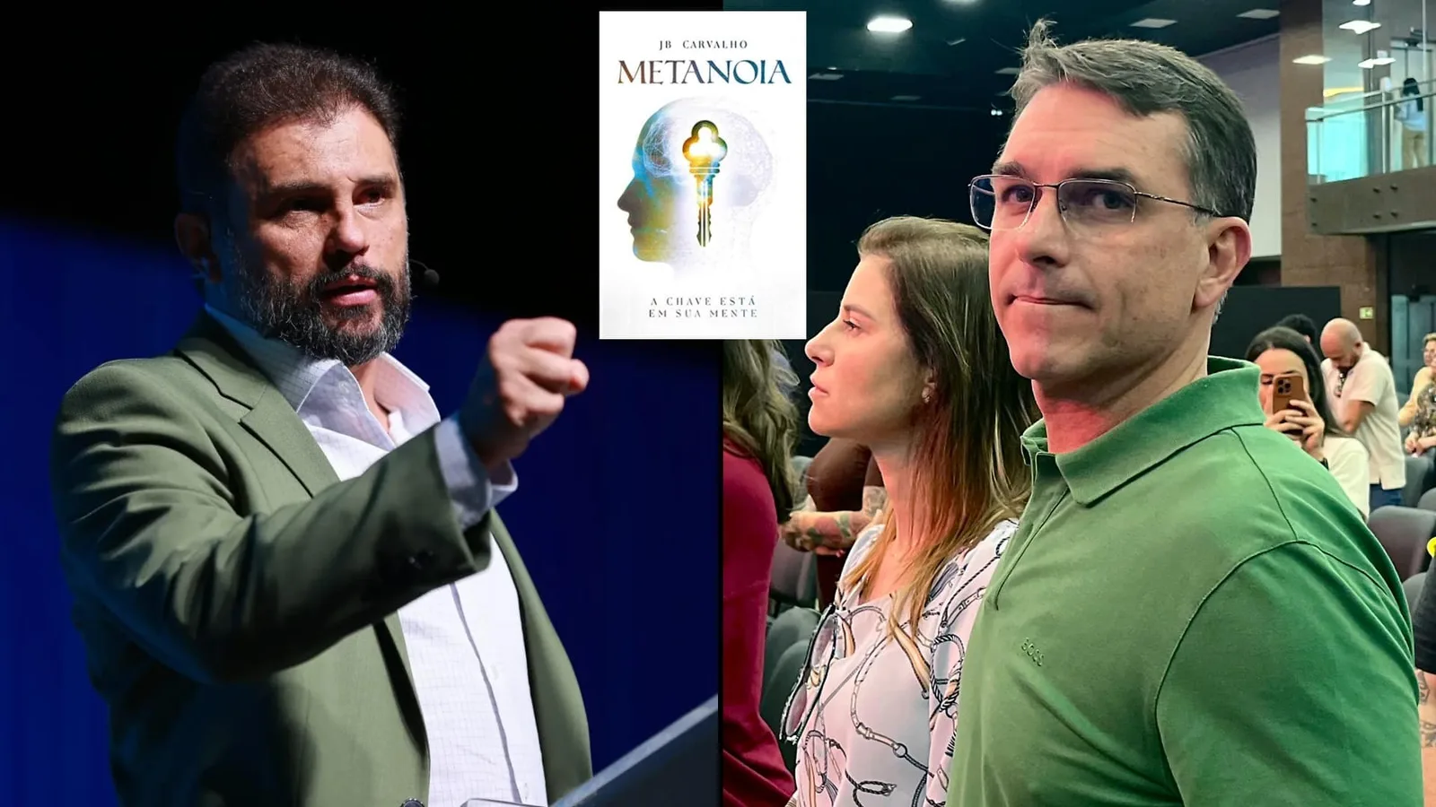 Flávio Bolsonaro presenteou o pai, Jair, na prisão com livro em que bispo JB Carvalho ataca “santos católicos”