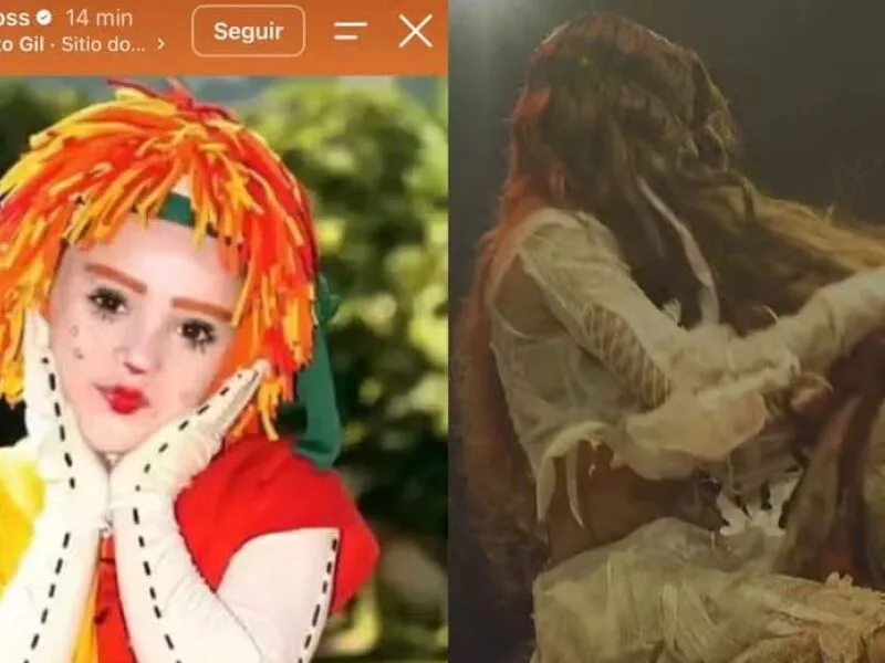 Marina Sena nega relação com Juliano Floss em cena de boneco no Rock in Rio