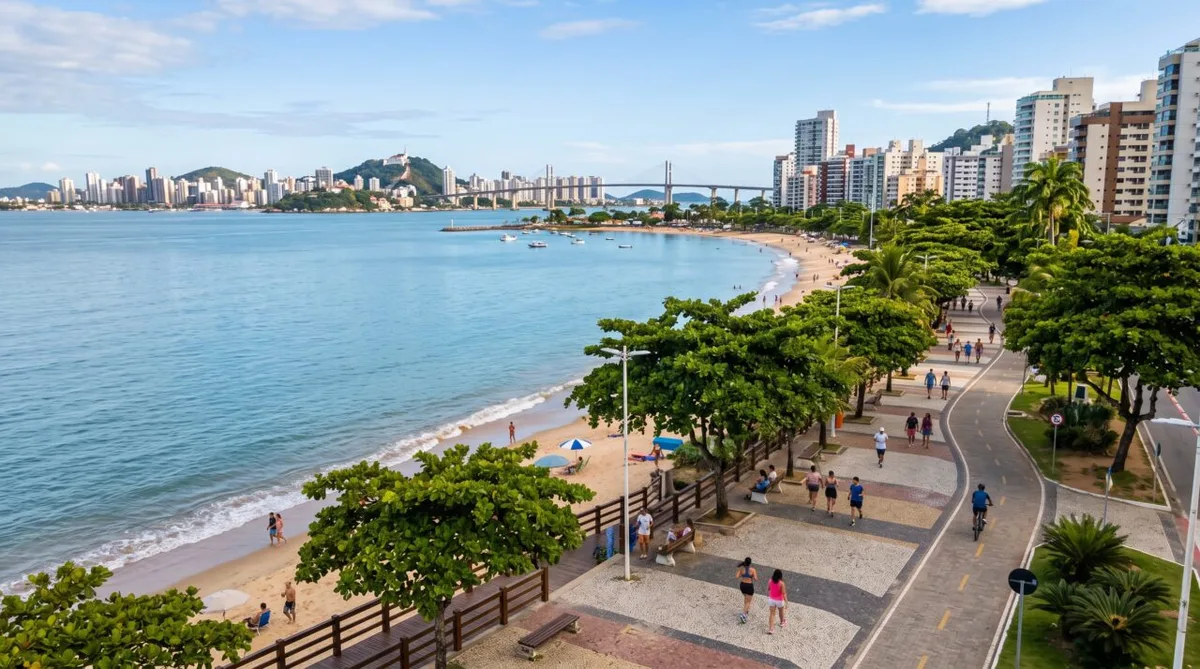Vitória combina praias, parques e serviços em uma capital de território compacto